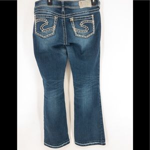 Silver Suki boot cut distressed jeans